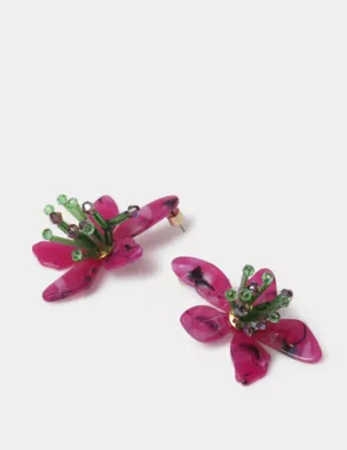 M&S Women's Pink Resin Flower...