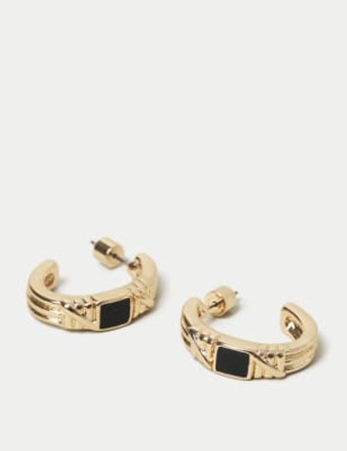 M&S Womens Gold Black Inlay...