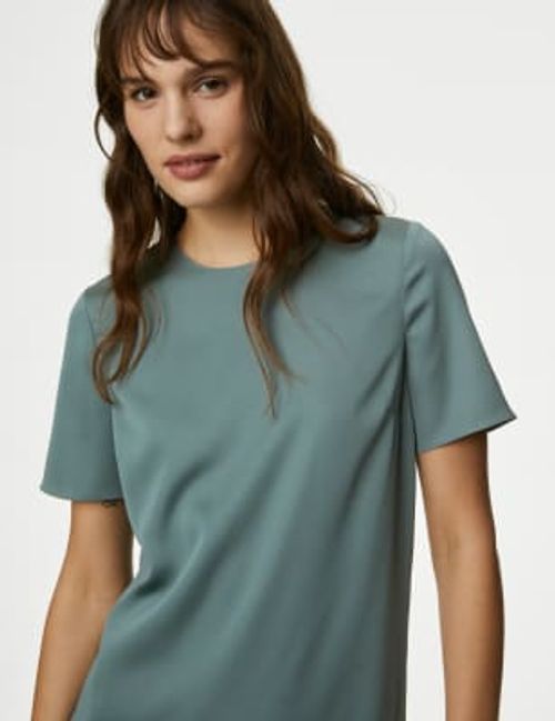 M&S Womens Satin Round Neck...