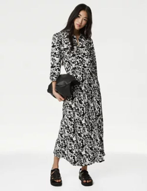 M&S Womens Floral Belted...