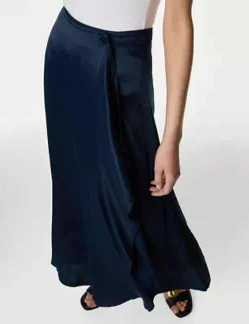 M&S Womens Satin Maxi Wrap...