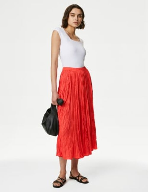 M&S Women's Textured Pleated...