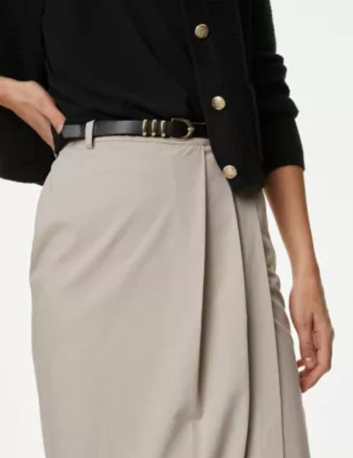 M&S Womens Pure Cotton Belted...