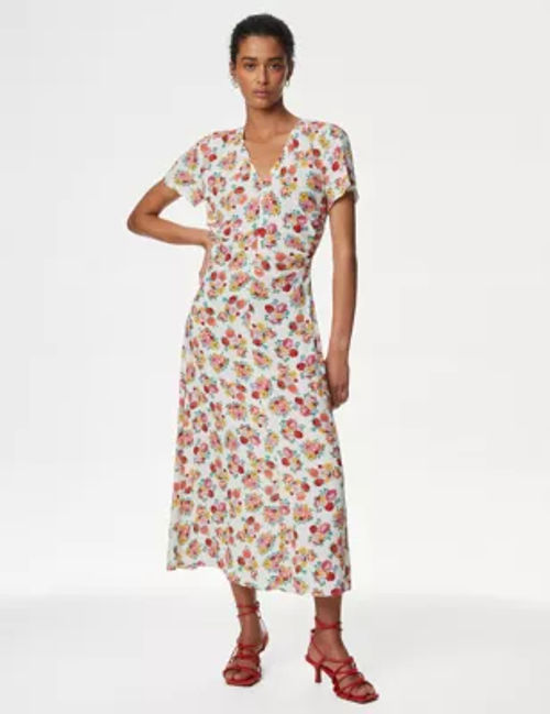 M&S Women's Floral V-Neck...