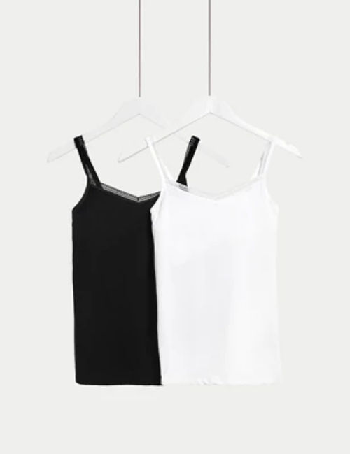 2pk Thermal Pointelle Vests, M&S Collection, M&S