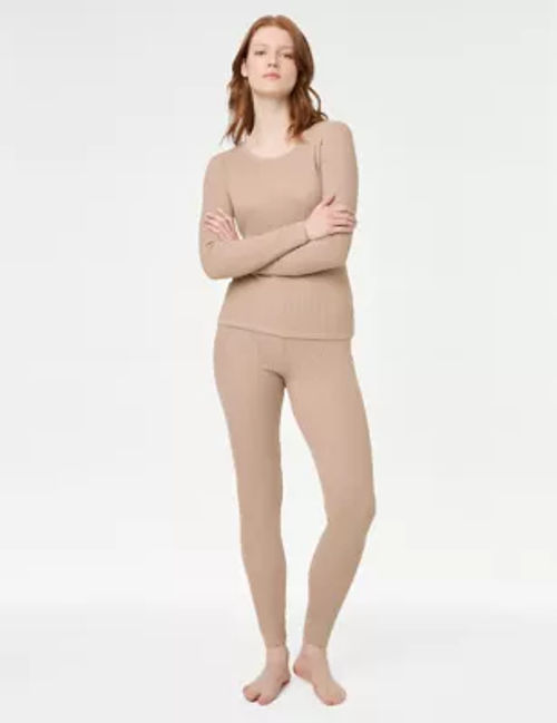 M&S Womens Thermal Leggings - 8 - Rose Quartz, Rose Quartz, £12.50