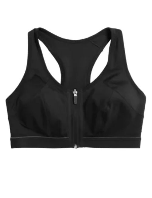 M&S Womens Post Surgery Extra High Impact Sports Bra A-H - 34A - Black,  Black, Compare