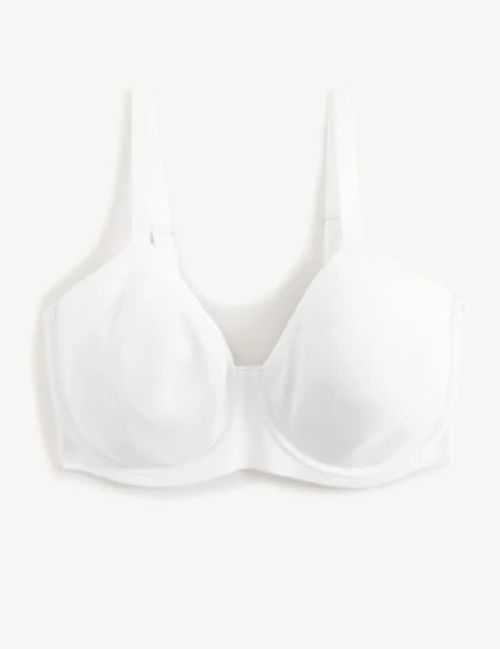 Buy Marks & Spencer Printed Lace Trim Wired Full Cup Bra online