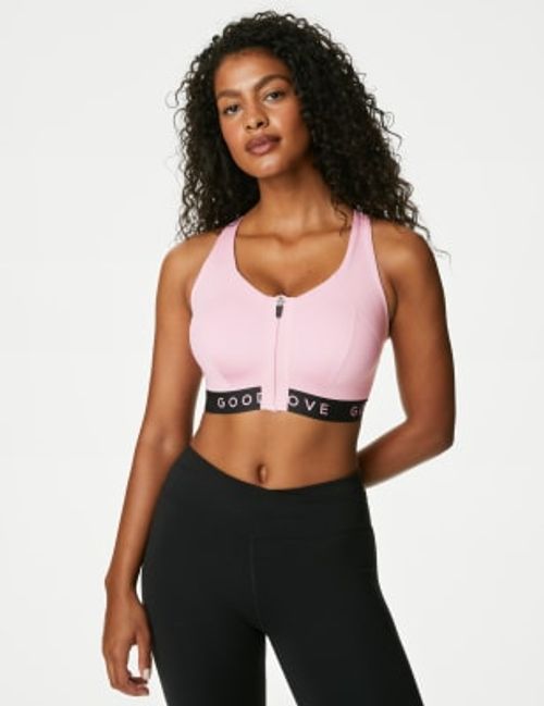 Goodmove Womens Ultimate Support Non Wired Sports Bra A-E - 32A - Sorbet,  Sorbet,Dark Grey Mix, £26.00