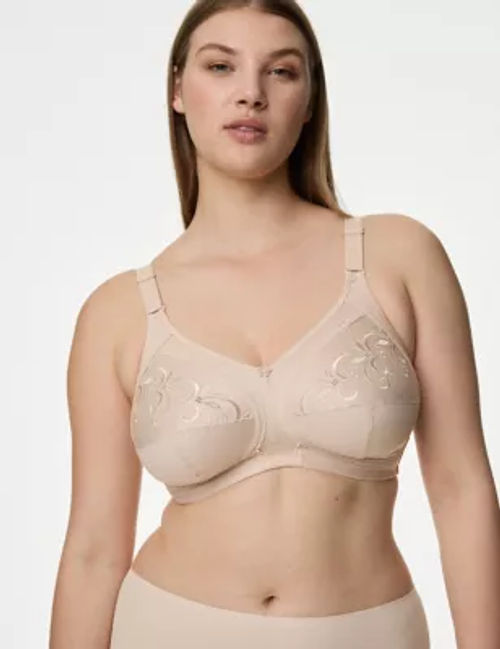 M&S Collection 2 Pack Total Support Lace Cut Out Full Cup Bras B-G, Compare