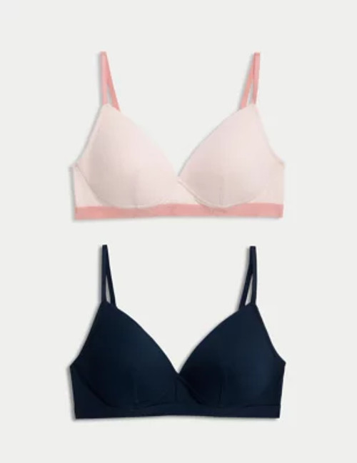 M&S Womens 2pk Non Wired...