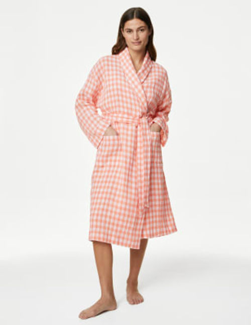 M&S Women's Muslin Checked...