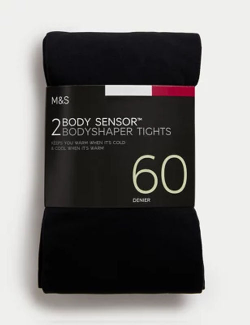 M&S Collection 2 Pack 10 Denier Secret Slimming Body Shaper Tights, Compare