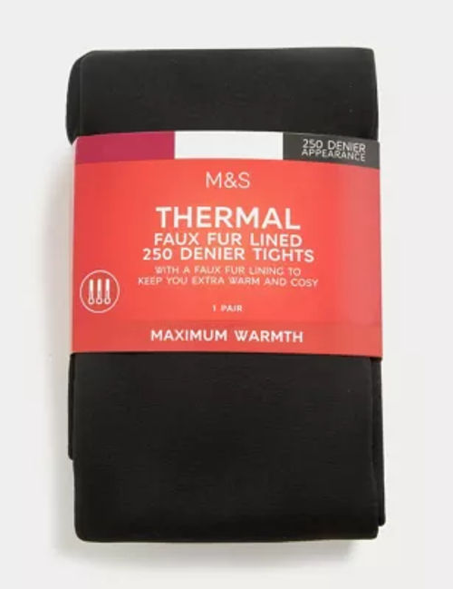 M&S Womens Collection 200 Denier Thermal Fleece Lined Tights