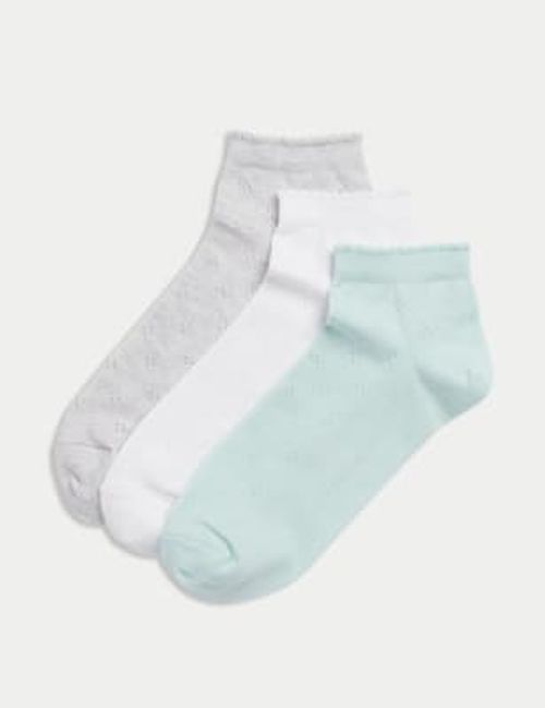 M&S Womens 3pk Cotton Blend...