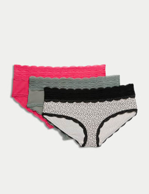 3pk Body Soft™ High Leg Knickers, M&S Collection