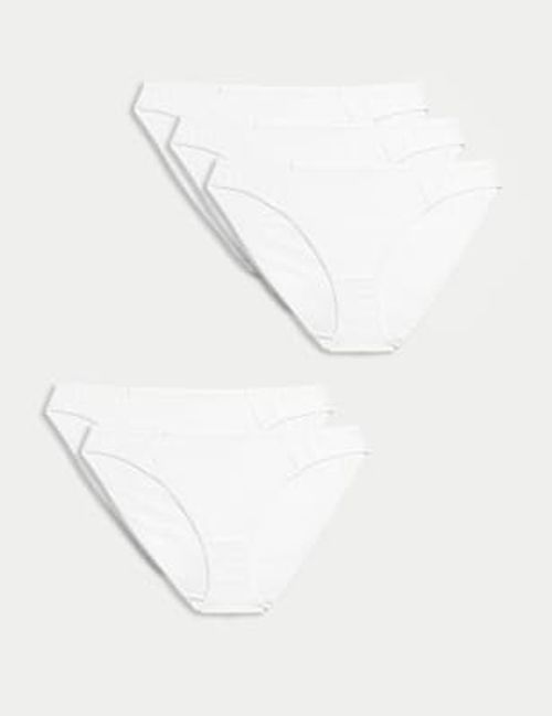 M&S Collection 5pk No VPL Cotton Modal Bikini Knickers