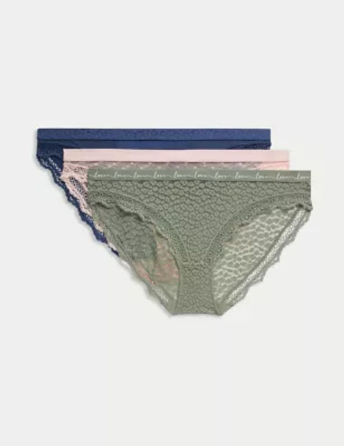 M&S Womens 3pk Lace & Mesh...