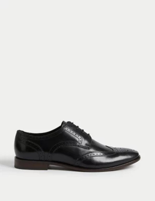 M&S Mens Wide Fit Leather...