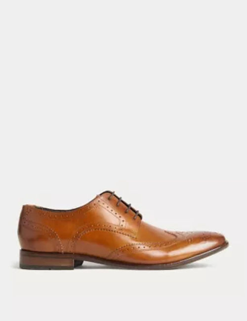 M&S Men's Leather Brogues - 6...