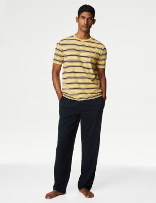 M&S Mens Pure Cotton Striped...