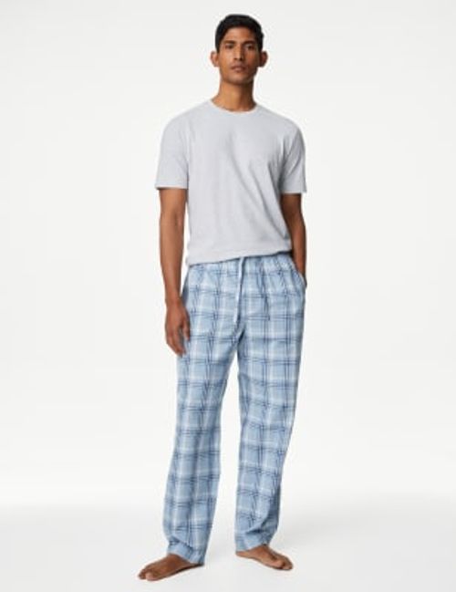 M&S Men's Pure Cotton Checked...