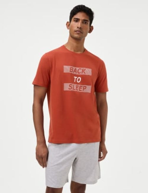 M&S Mens Pure Cotton Slogan...