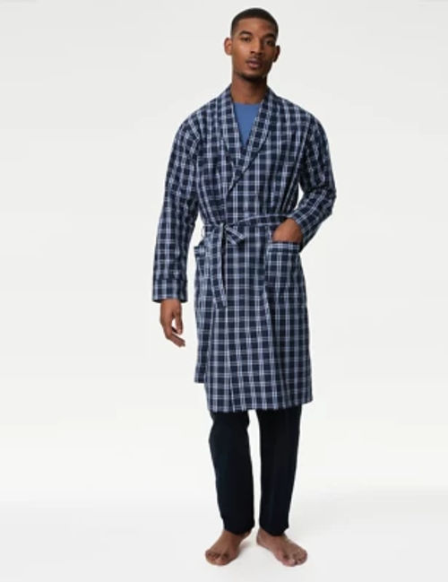 M&S Men's Pure Cotton Checked...