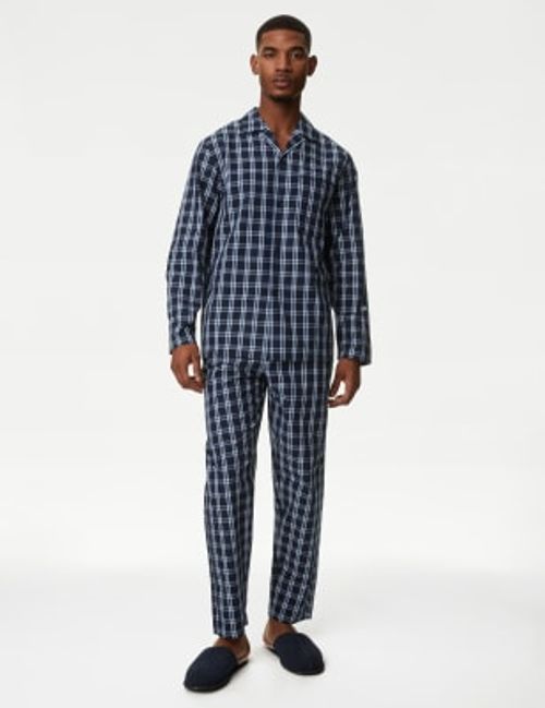 M&S Mens Pure Cotton Checked...