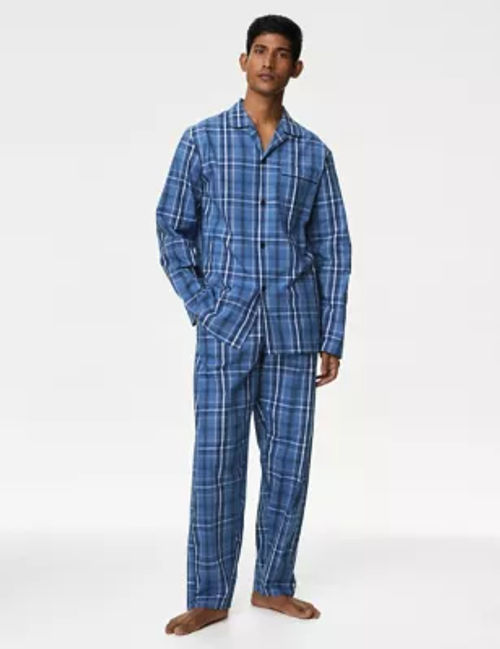 M&S Men's Pure Cotton Checked...