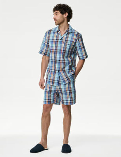 M&S Men's Pure Cotton Checked...