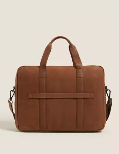 Leather Laptop Bag, M&S Collection