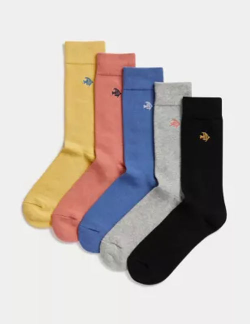 M&S Men's 5pk Embroidered...