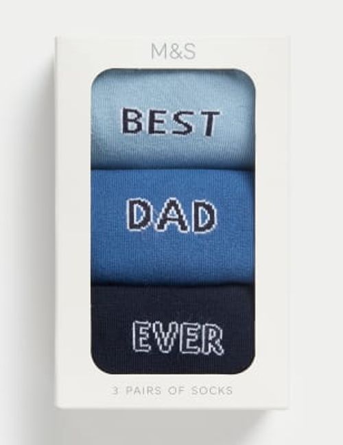 M&S Men's 3pk Best Dad Ever...