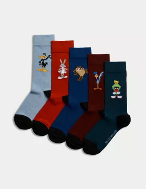 M&S Men's 5pk Looney Tunes™...