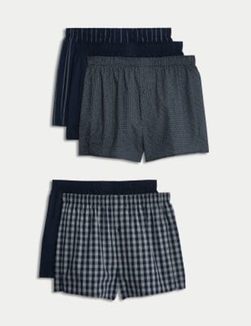 3pk Pure Cotton Woven Boxers