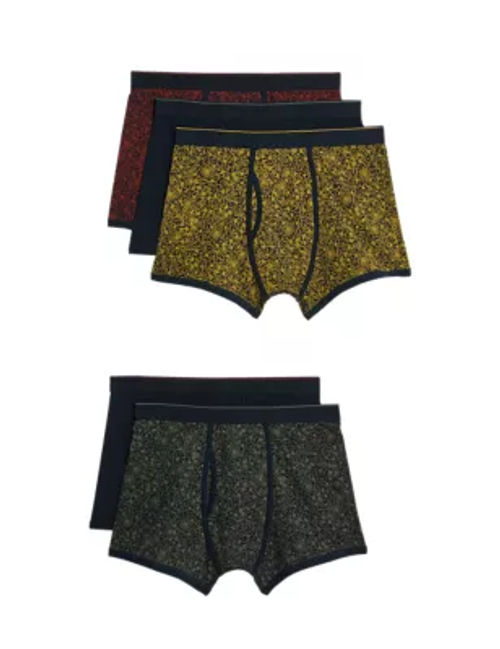 5pk Pure Cotton Cool & Fresh™ Trunks