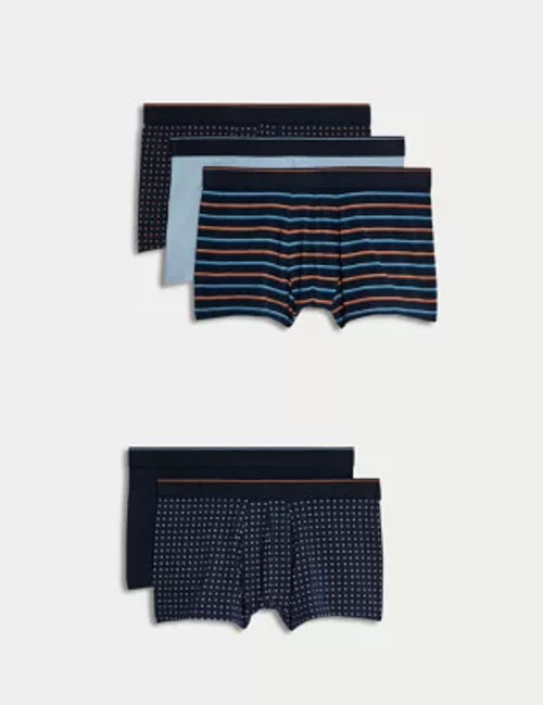 Men's Blue Hipster Boxers 3 Pack - ALDI UK