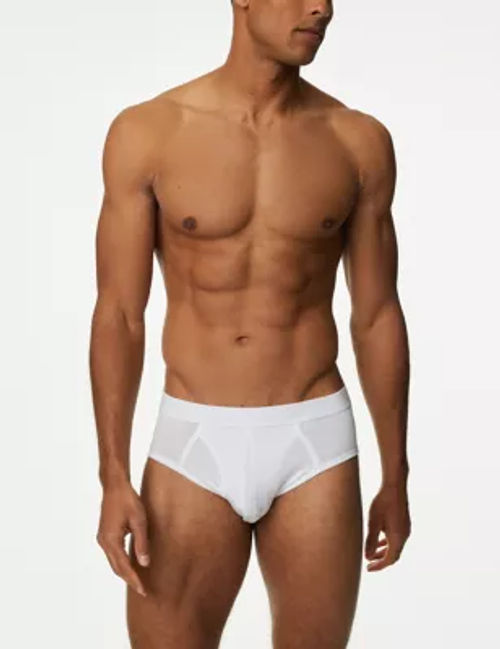 3pk Pure Cotton Briefs, M&S Collection, M&S