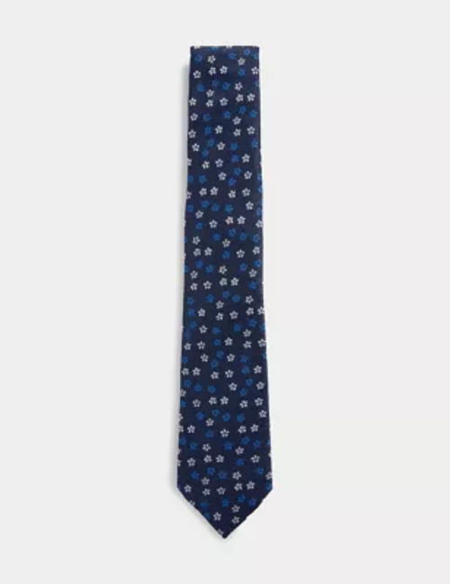 M&S Men's Slim Floral Tie -...
