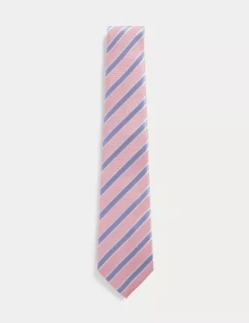 M&S Men's Striped Pure Silk...