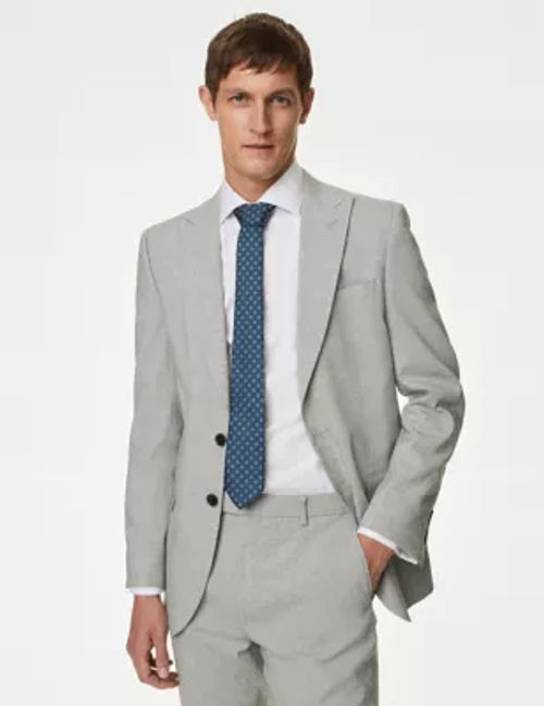 M&S Men's Tailored Fit Linen...