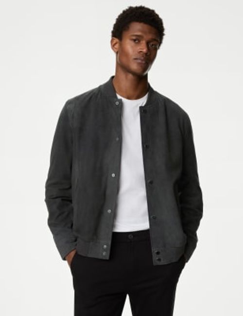 Autograph Men's Suede Bomber...