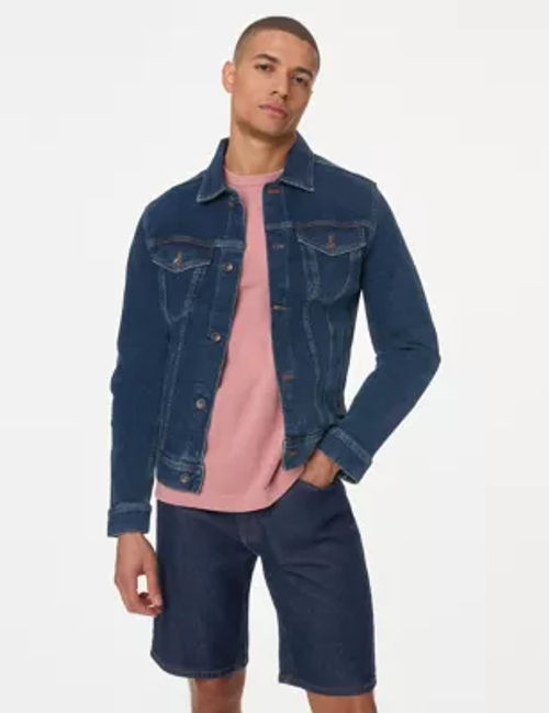 M&S Men's Denim Jacket - XXL...