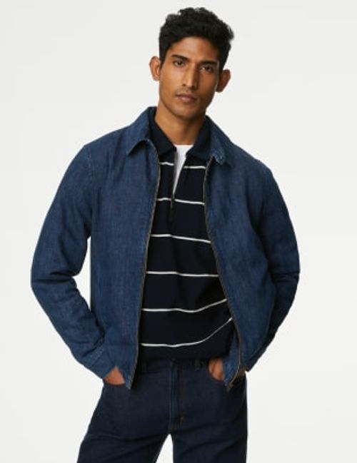 M&S Mens Denim Harrington...