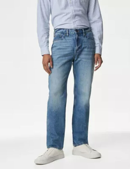 M&S Men's Straight Fit Pure...