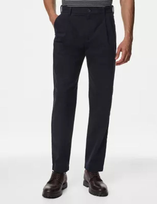 M&S Men's Tapered Fit Twin...