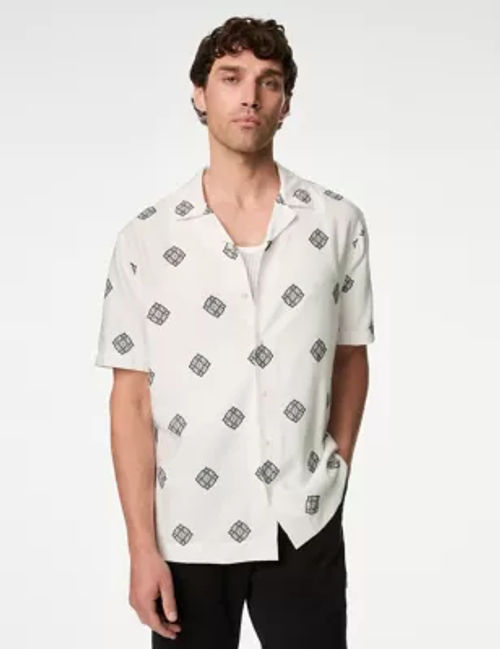 M&S Men's Printed Shirt -...