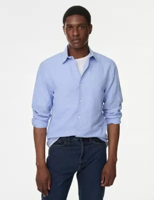 M&S Men's Cotton Linen Blend...