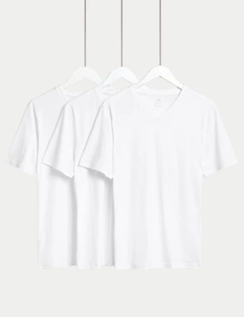 M&S Mens 3pk Pure Cotton...